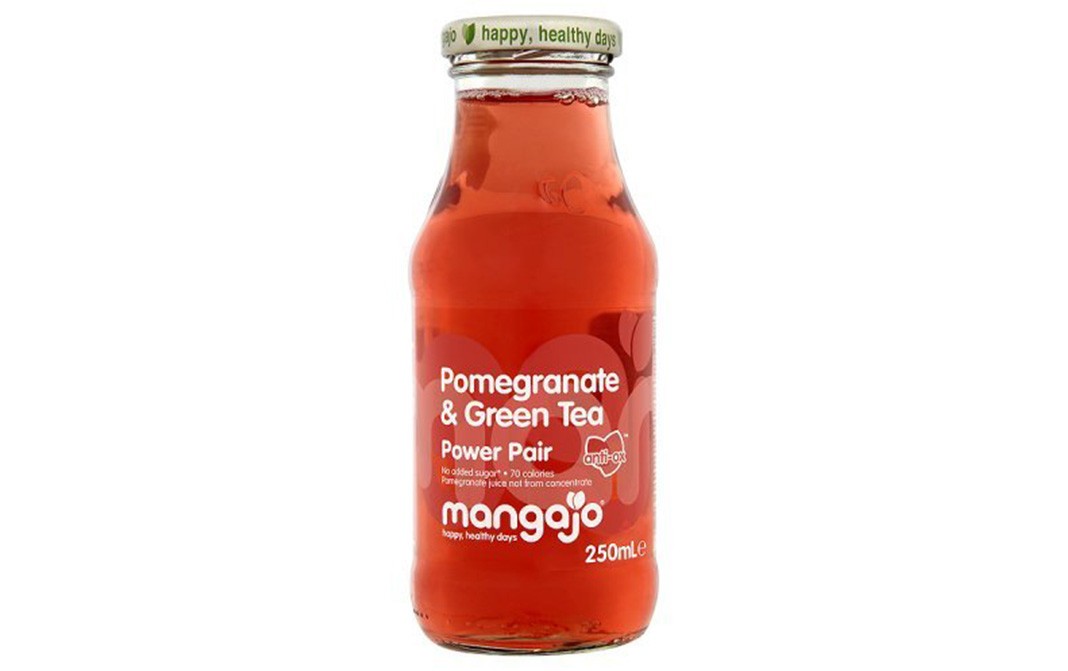 Mangajo Pomegranate & Green Tea Power Pair   Glass Bottle  250 millilitre